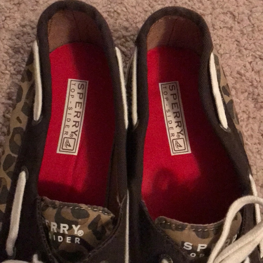 Leopard Print Sperry Boat Shoes - Picture 2 of 3
